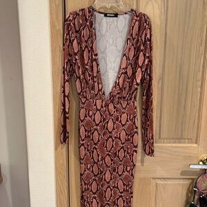Women's Snake Print Dress